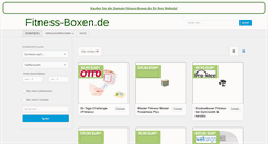 Desktop Screenshot of fitness-boxen.de