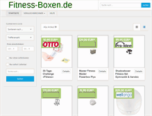 Tablet Screenshot of fitness-boxen.de